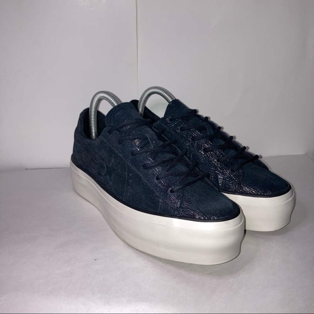 Converse One Star Platform Ox Precious Metal  Metallic Leather Size 6.5